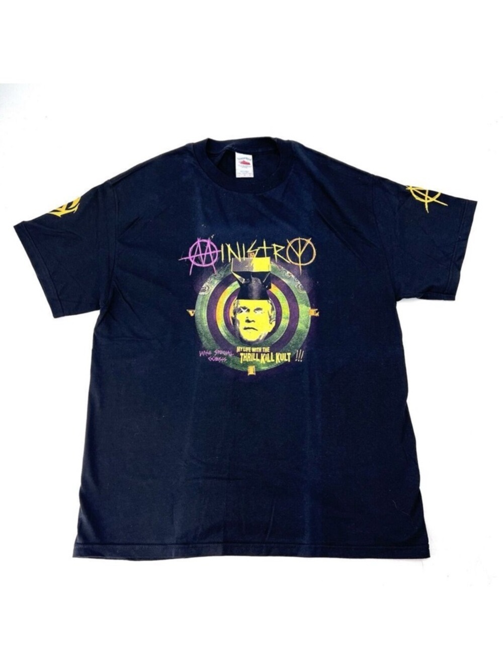 Ministry Thrill Kill Kult Evil Doer Tour 2004 Band T-Shirt Mens Size Large